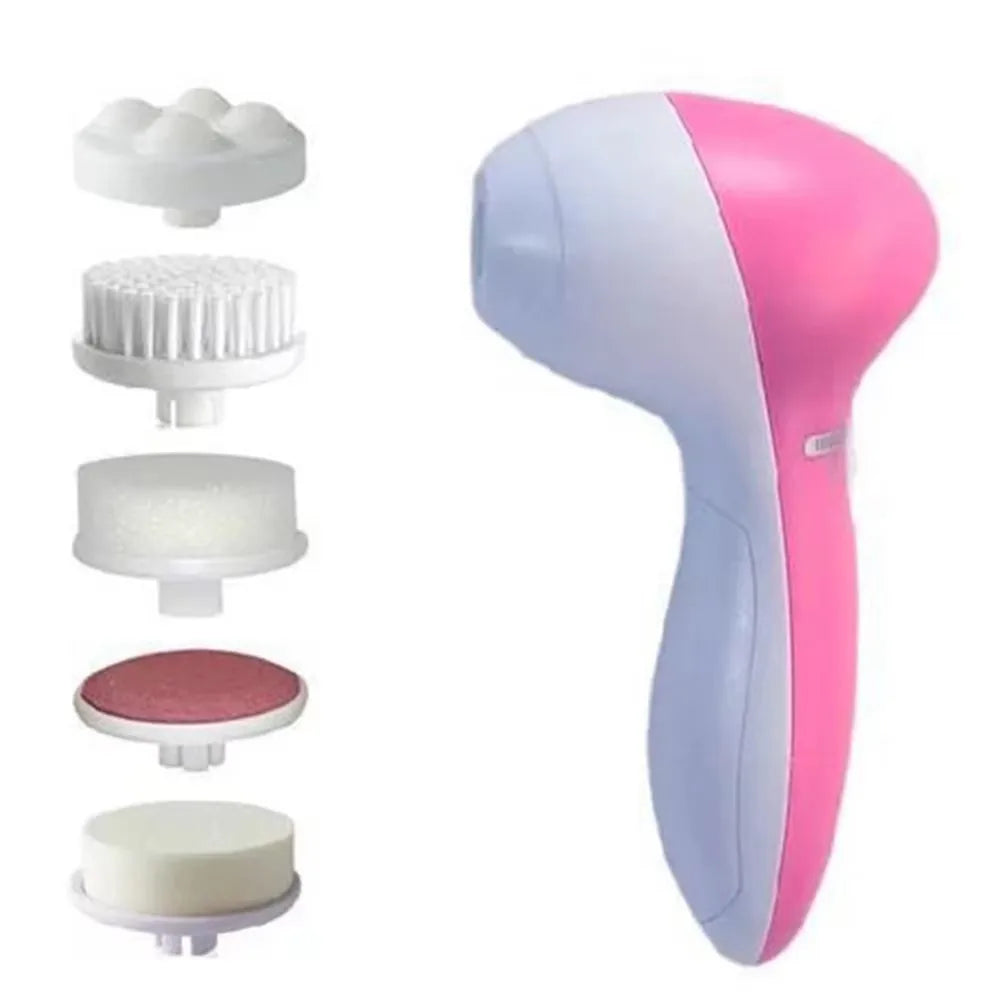 Electric Silicone Brush Facial Brush Skin Massager Wireless Charging Cleansing Waterproof  Vibration Beauty Instrument Care