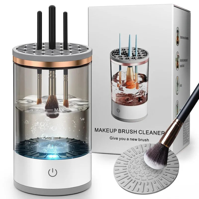 Electric  3 IN 1 Makeup Brush Cleaneing Machine Makeup Brush Dryer Portable Automatic USB Cosmetic Brushes Cleaner Tool