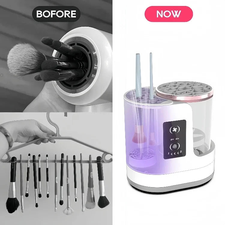Electric  3 IN 1 Makeup Brush Cleaneing Machine Makeup Brush Dryer Portable Automatic USB Cosmetic Brushes Cleaner Tool