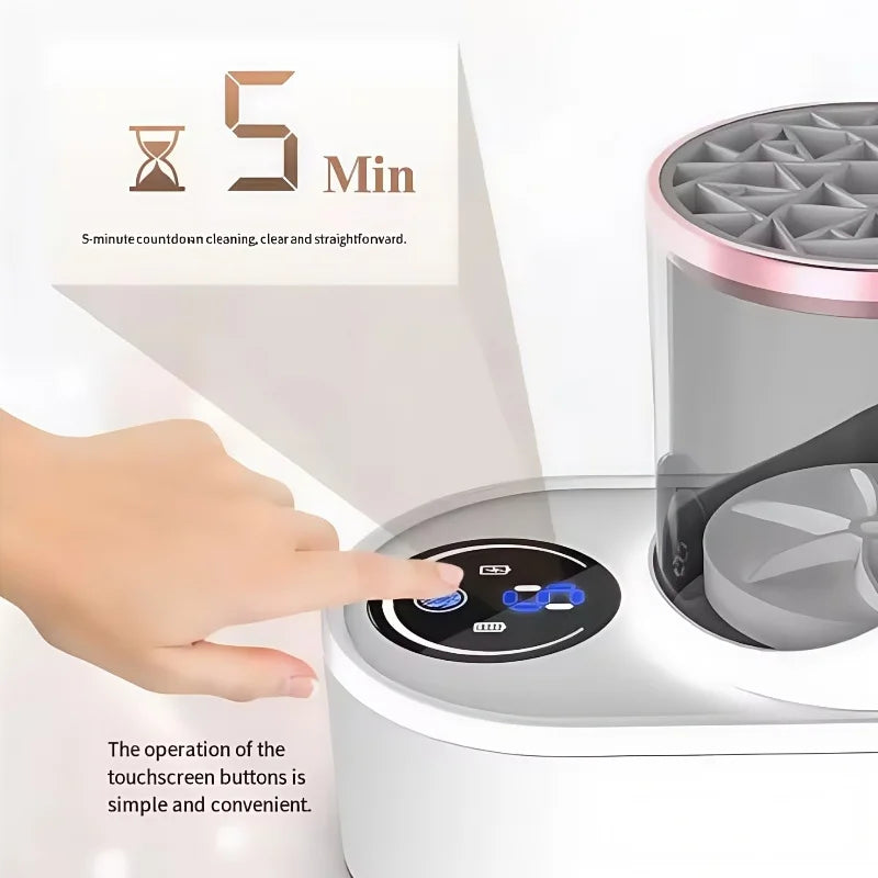 Electric  3 IN 1 Makeup Brush Cleaneing Machine Makeup Brush Dryer Portable Automatic USB Cosmetic Brushes Cleaner Tool